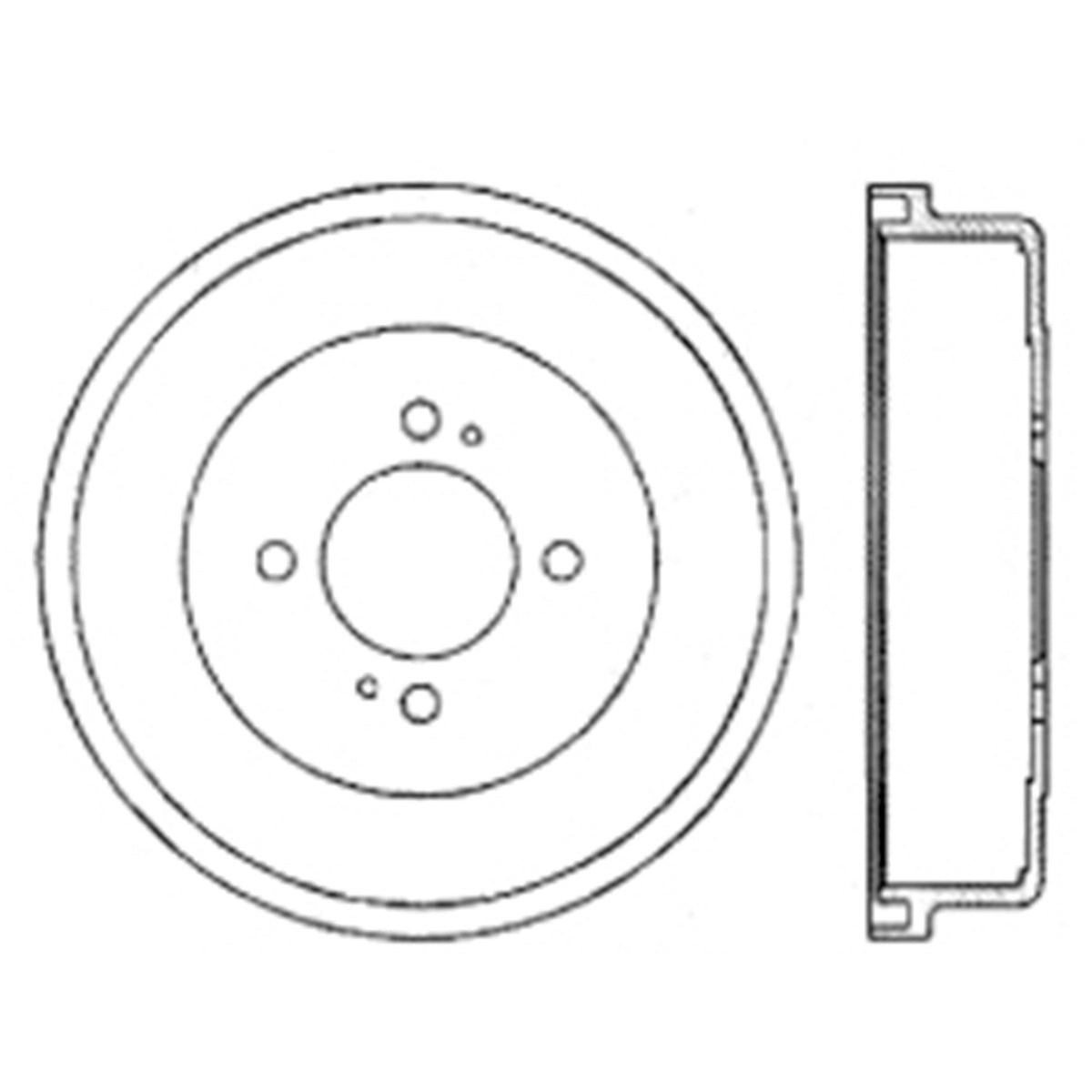 Centric Parts Premium Brake Drum 122.42001