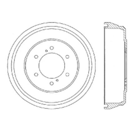 Stoptech Centric Premium 96-04 Rear Brake Drum 122.42024