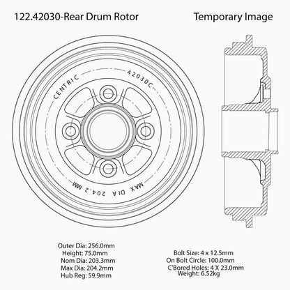 Centric Parts Premium Brake Drum for 1999-2016 Nissan Frontier 122.42030