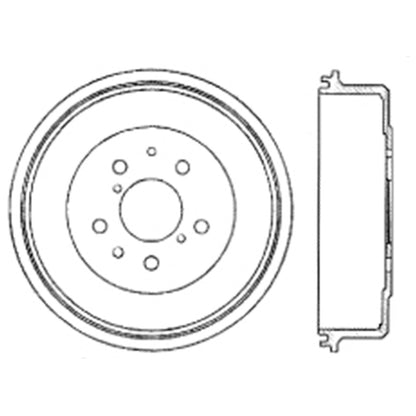 Centric Parts Premium Brake Drum with Electrocoating Finish 122.44002