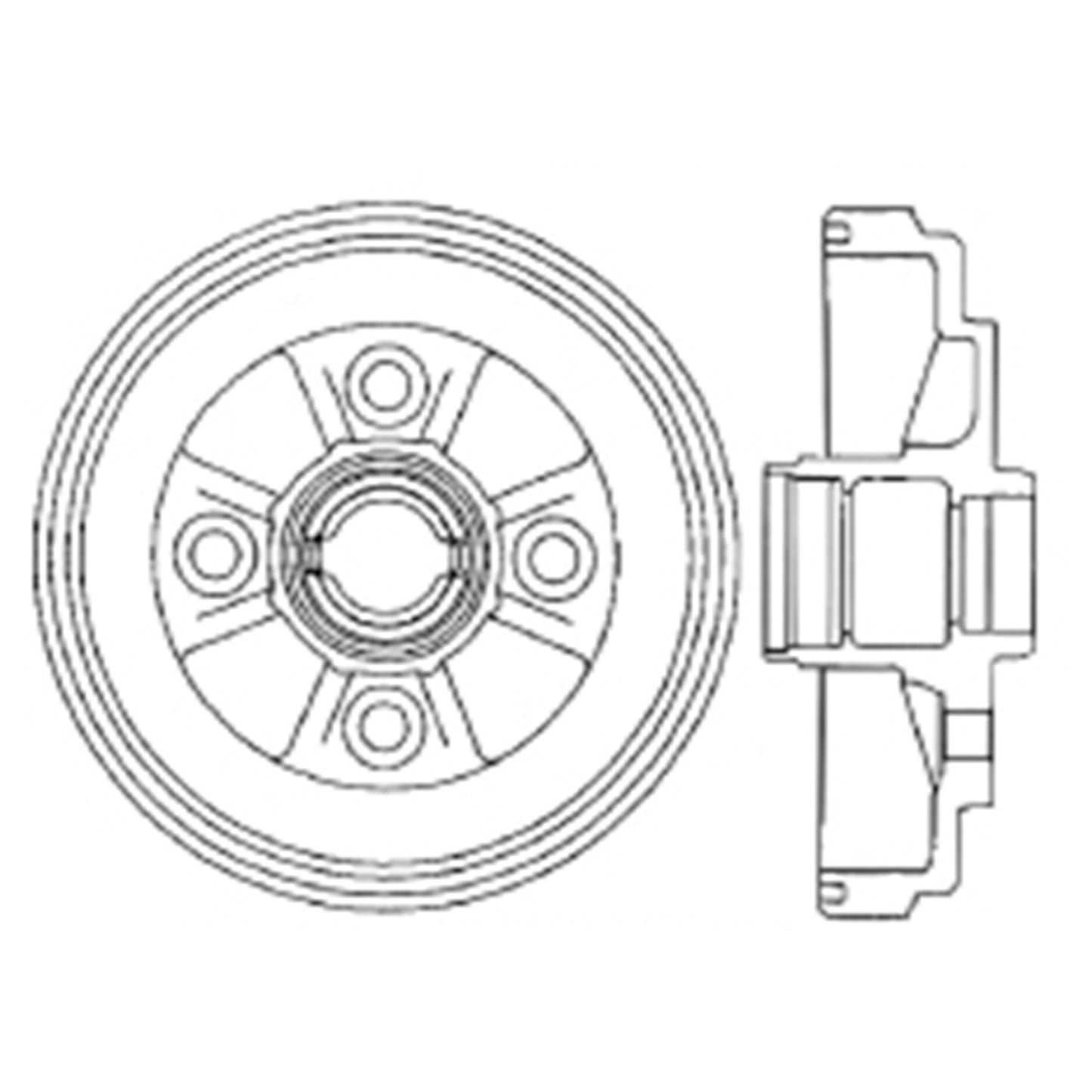 Centric Parts Premium Brake Drum 122.44029