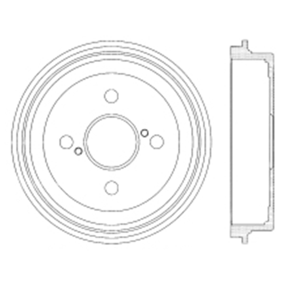 Centric Parts Premium Brake Drum 122.44039