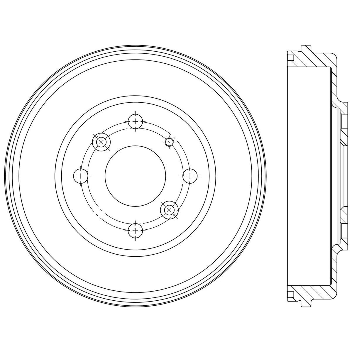 Stoptech Centric Premium Brake Drum - Rear 122.44054
