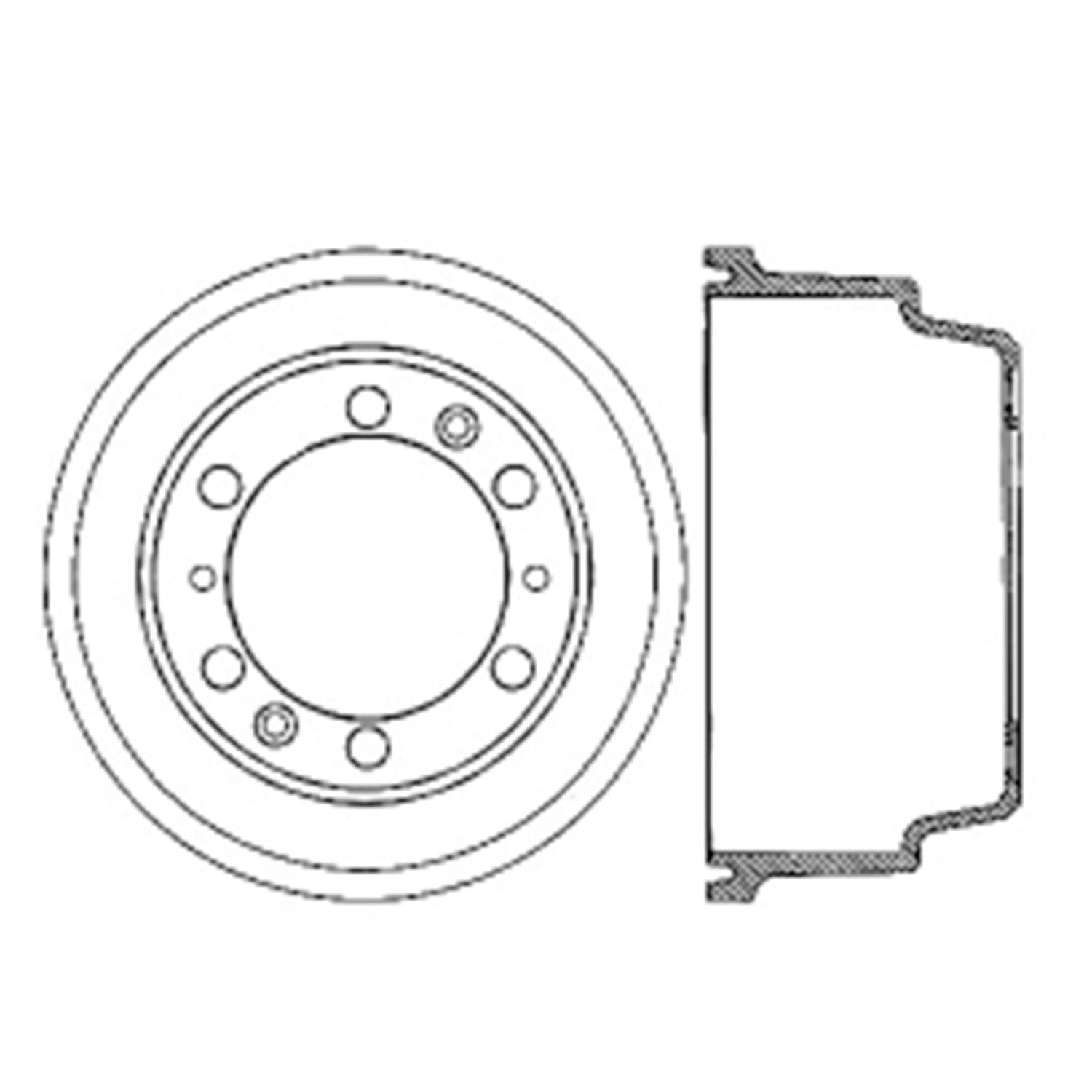 Centric Parts Premium Brake Drum 122.76000