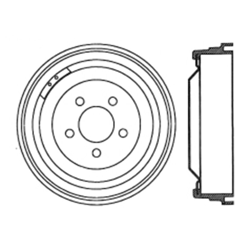 Centric Parts Brake Drum Standard with Non-Directional Finishes for 1965-1968 Chrysler Newport Dodge D100 Pickup Plymouth Fury Monaco Polara 123.63005