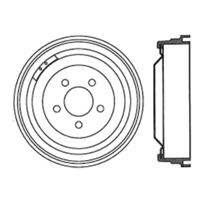 Centric Parts Brake Drum Standard with Non-Directional Finishes for 1965-1968 Chrysler Newport Dodge D100 Pickup Plymouth Fury Monaco Polara 123.63005
