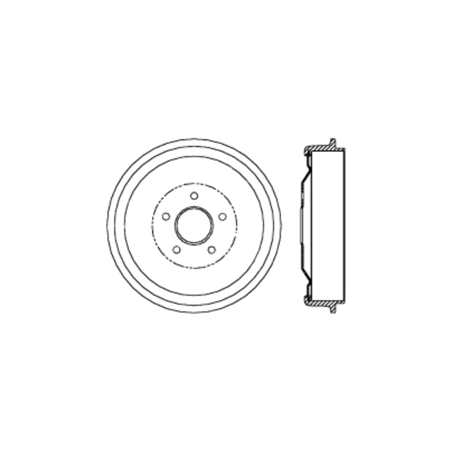 Centric Parts Standard Brake Drum 123.63044