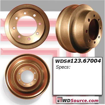 Centric Parts Brake Drum 123.67004