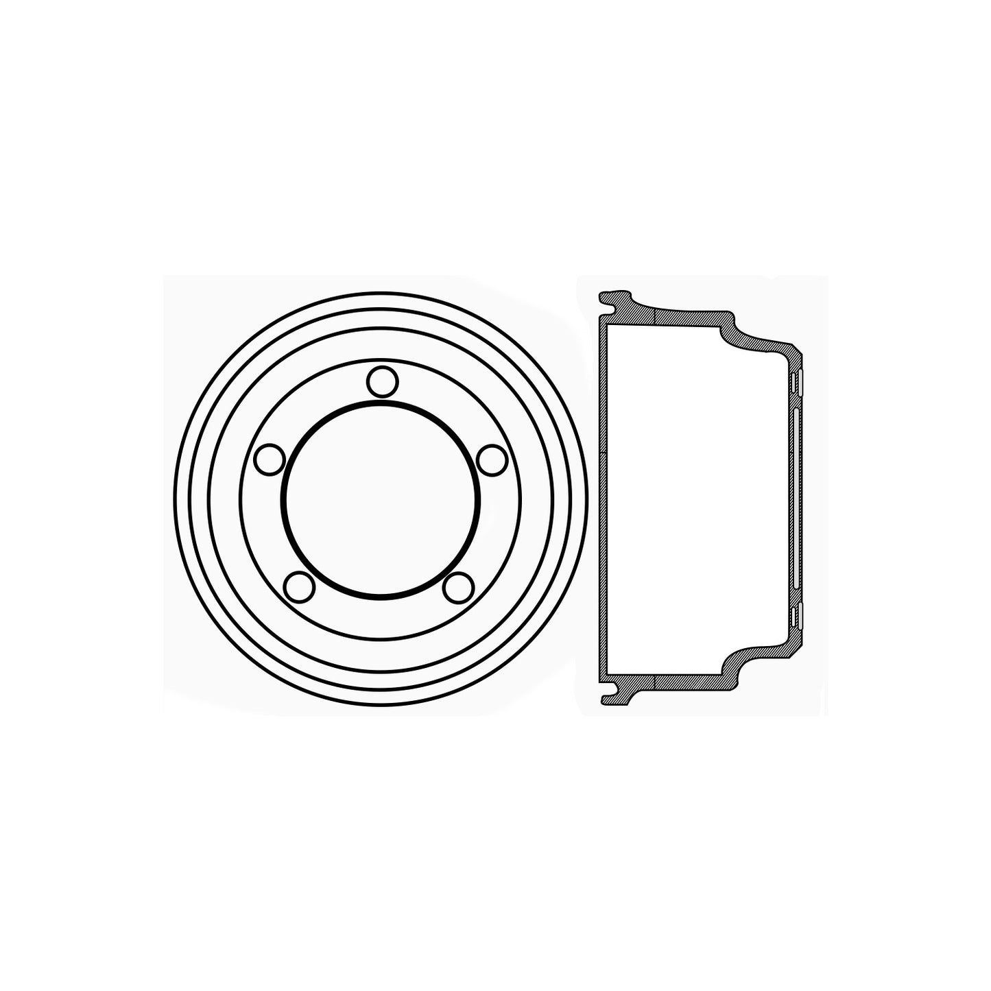 Centric Parts Brake Drum 123.67004