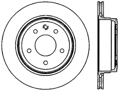 StopTech Cryostop Premium High Carbon Rotor; Rear