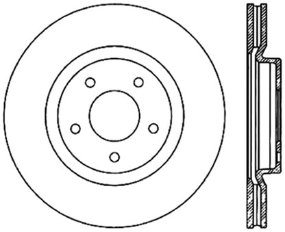 StopTech Cryostop Premium High Carbon Rotor; Front