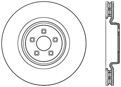 StopTech Cryostop Premium High Carbon Rotor; Rear