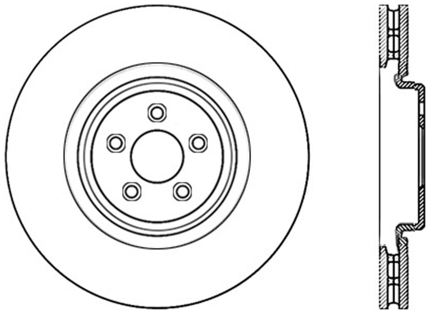 StopTech Cryostop Premium High Carbon Rotor; Front