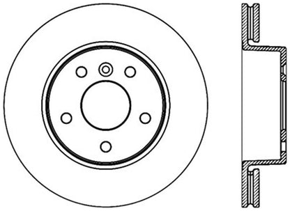 StopTech Cryostop Premium High Carbon Rotor; Front