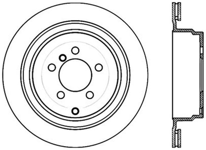 StopTech Cryostop Premium High Carbon Rotor; Rear