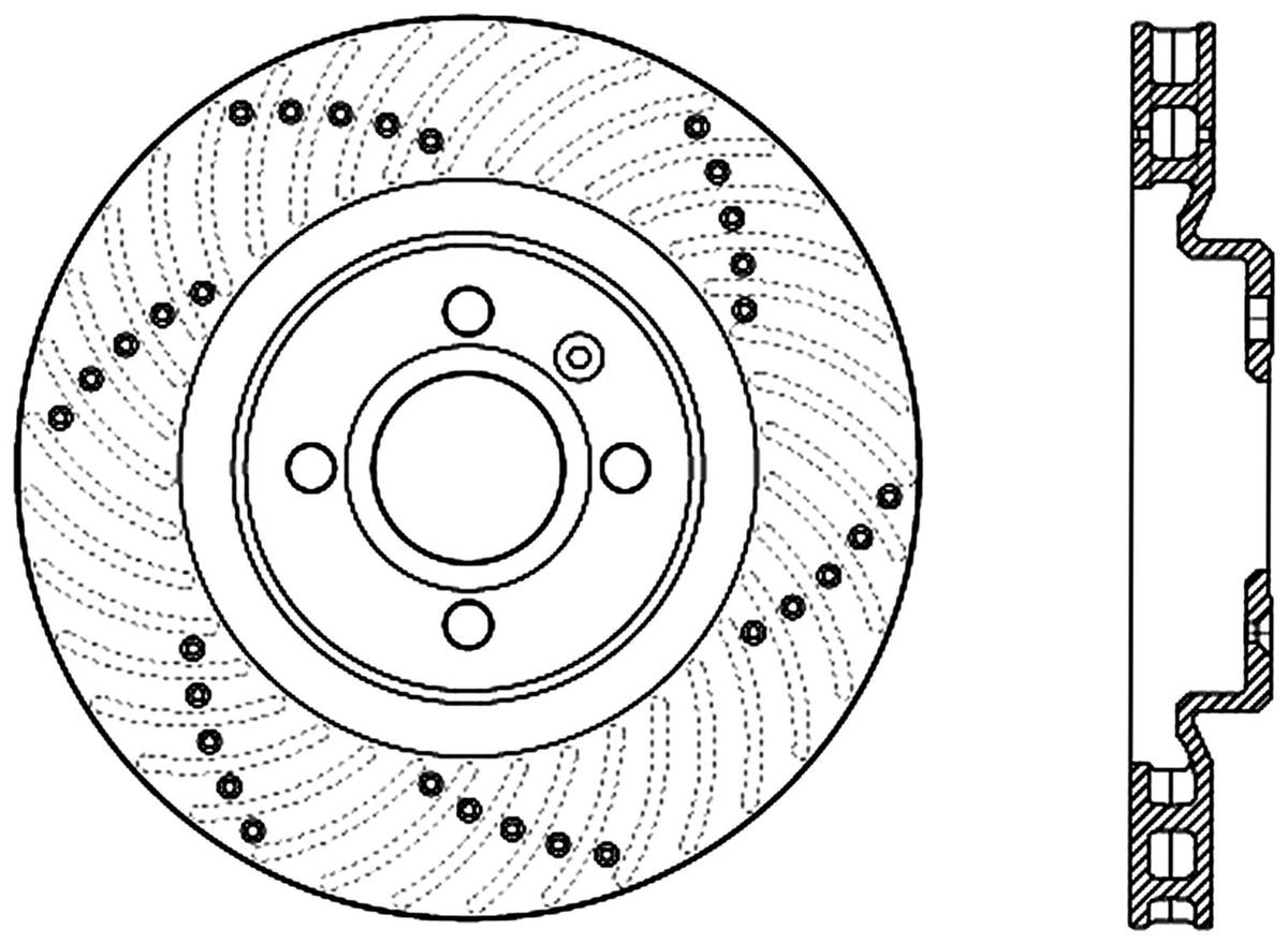 StopTech Cryostop Premium High Carbon Rotor; Front
