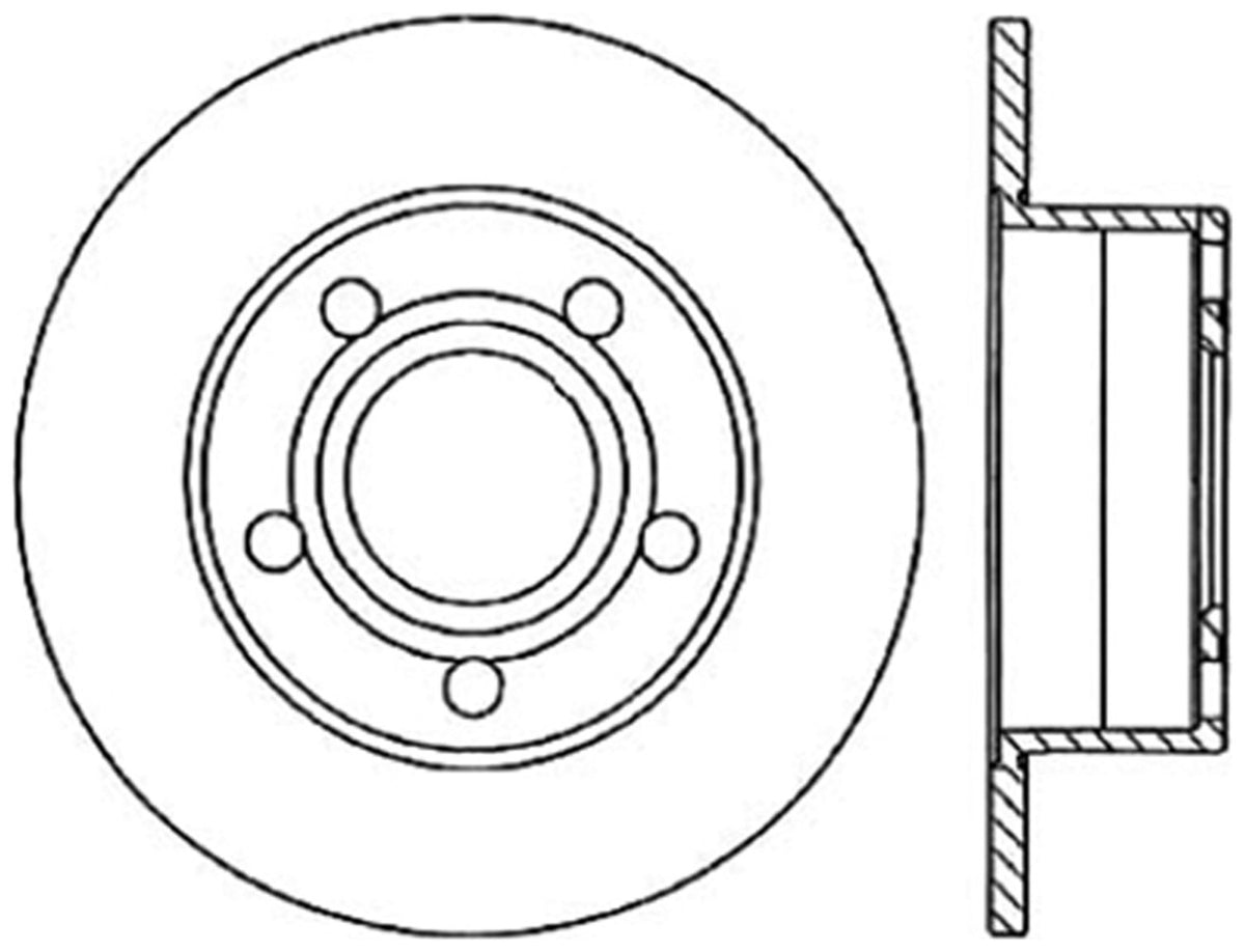 StopTech Cryostop Premium High Carbon Rotor; Rear
