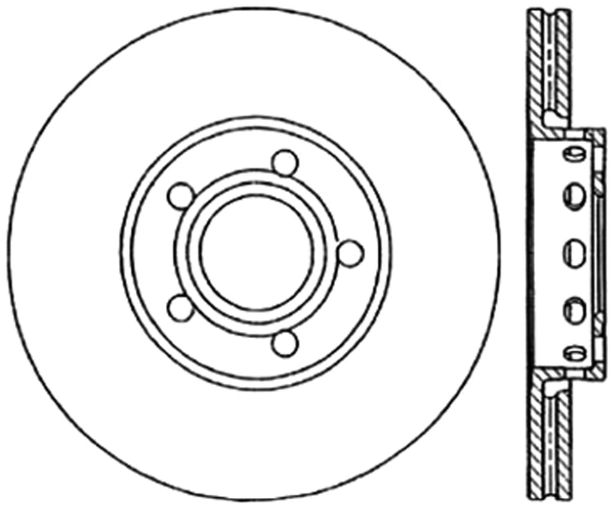 StopTech Cryostop Premium High Carbon Rotor; Front