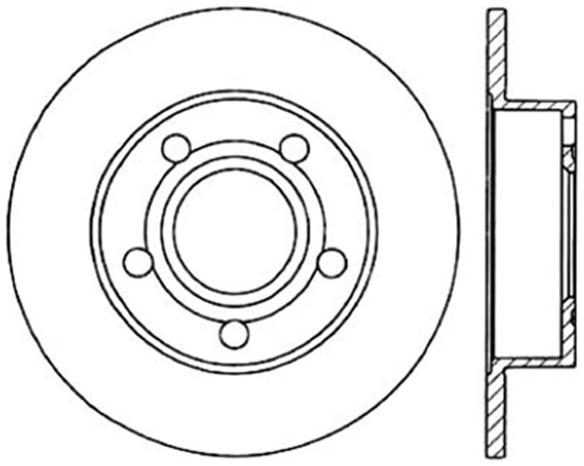StopTech Cryostop Premium High Carbon Rotor; Rear