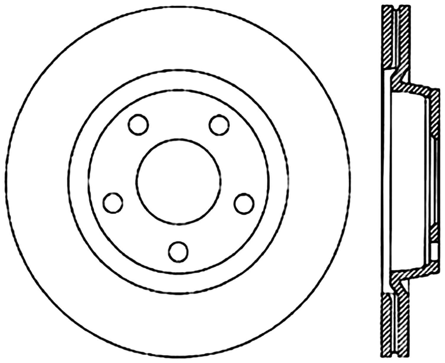 StopTech Cryostop Premium High Carbon Rotor; Front, Rear