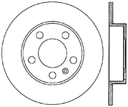 StopTech Cryostop Premium High Carbon Rotor; Rear
