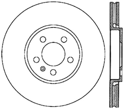 StopTech Cryostop Premium High Carbon Rotor; Front