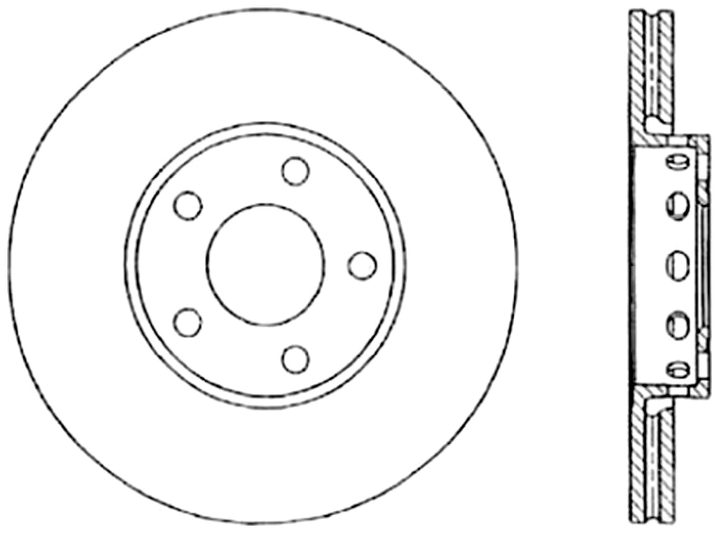 StopTech Cryostop Premium High Carbon Rotor; Rear