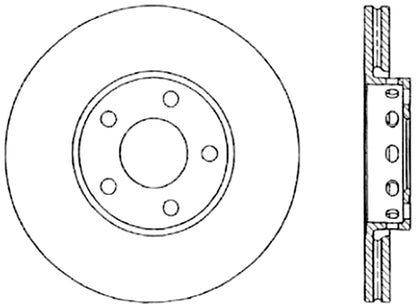 StopTech Cryostop Premium High Carbon Rotor; Rear