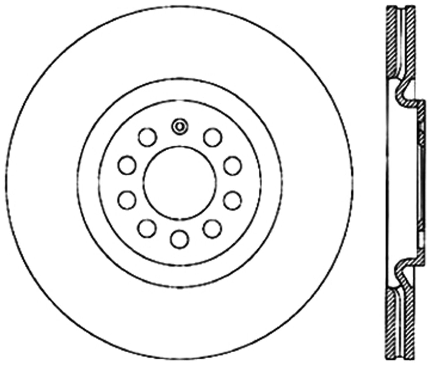 StopTech Cryostop Premium High Carbon Rotor; Front