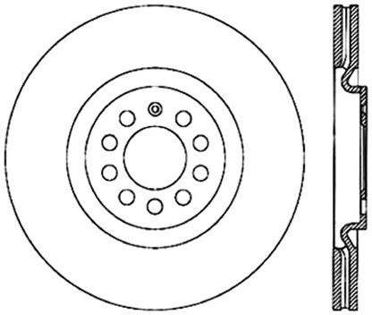 StopTech Cryostop Premium High Carbon Rotor; Front