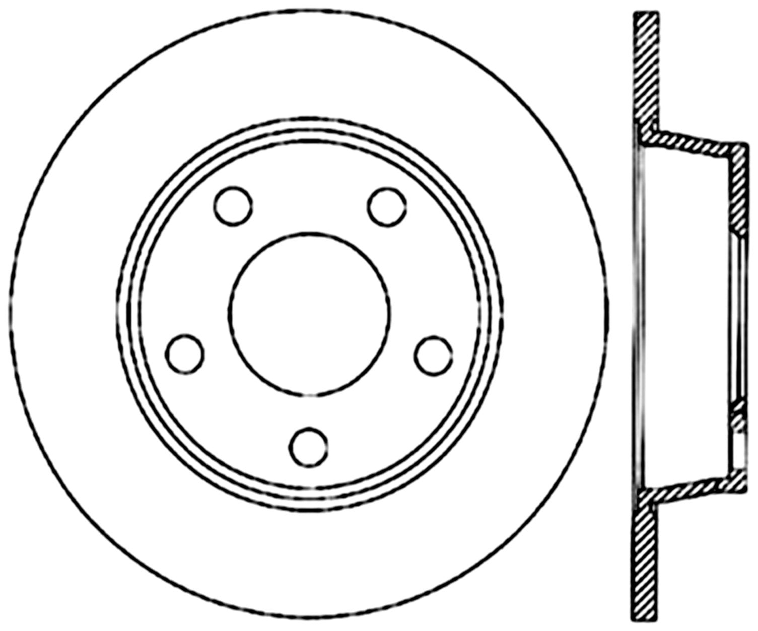 StopTech Cryostop Premium High Carbon Rotor; Rear