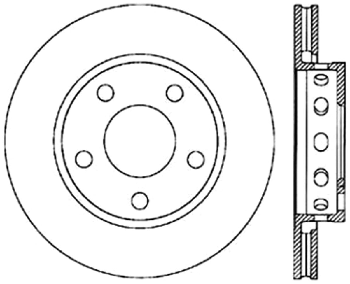StopTech Cryostop Premium High Carbon Rotor; Rear