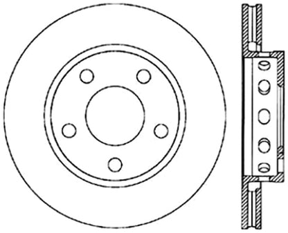 StopTech Cryostop Premium High Carbon Rotor; Rear