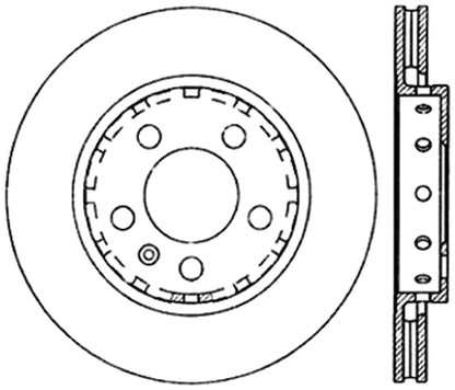 StopTech Cryostop Premium High Carbon Rotor; Rear