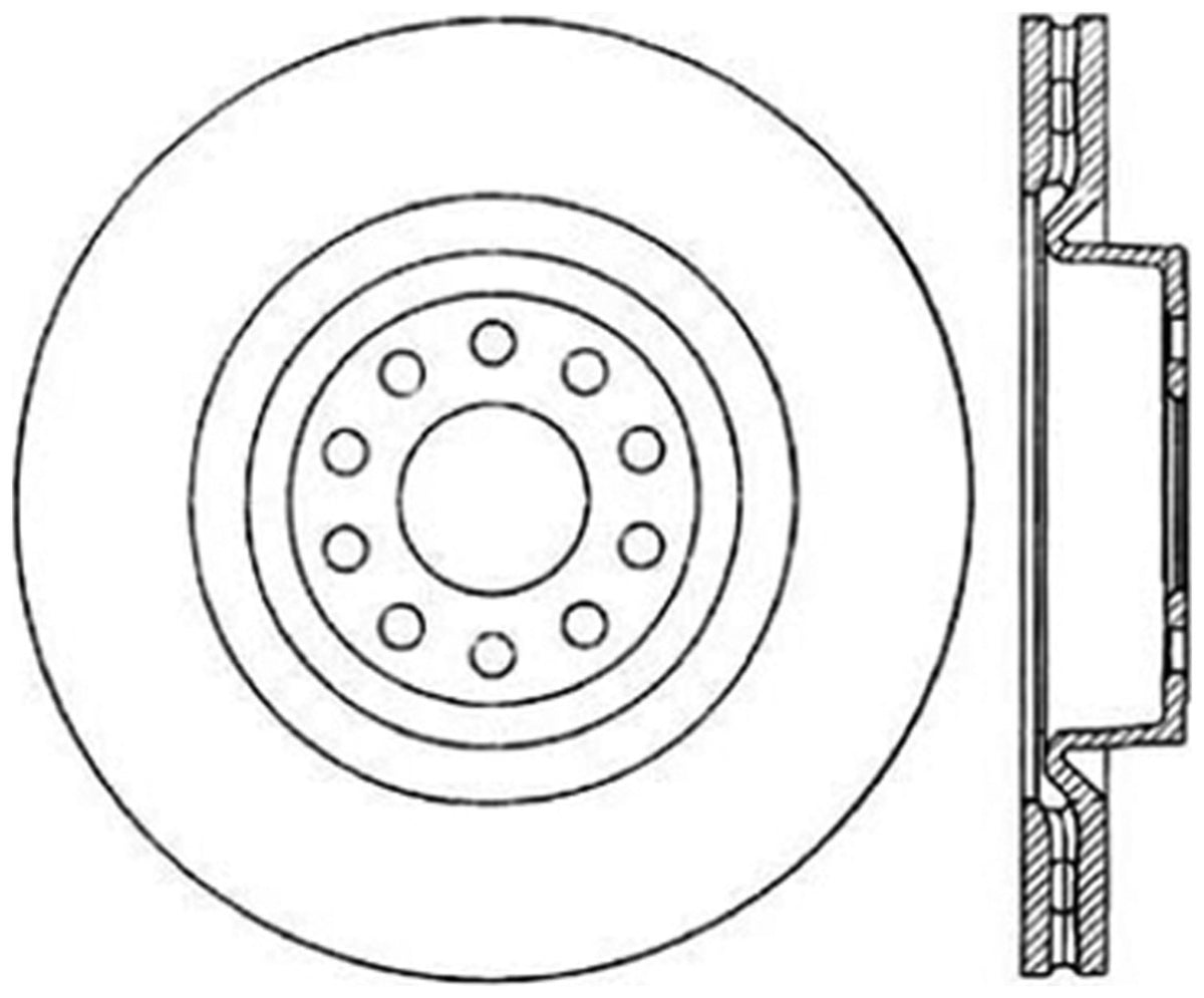 StopTech Cryostop Premium High Carbon Rotor; Front