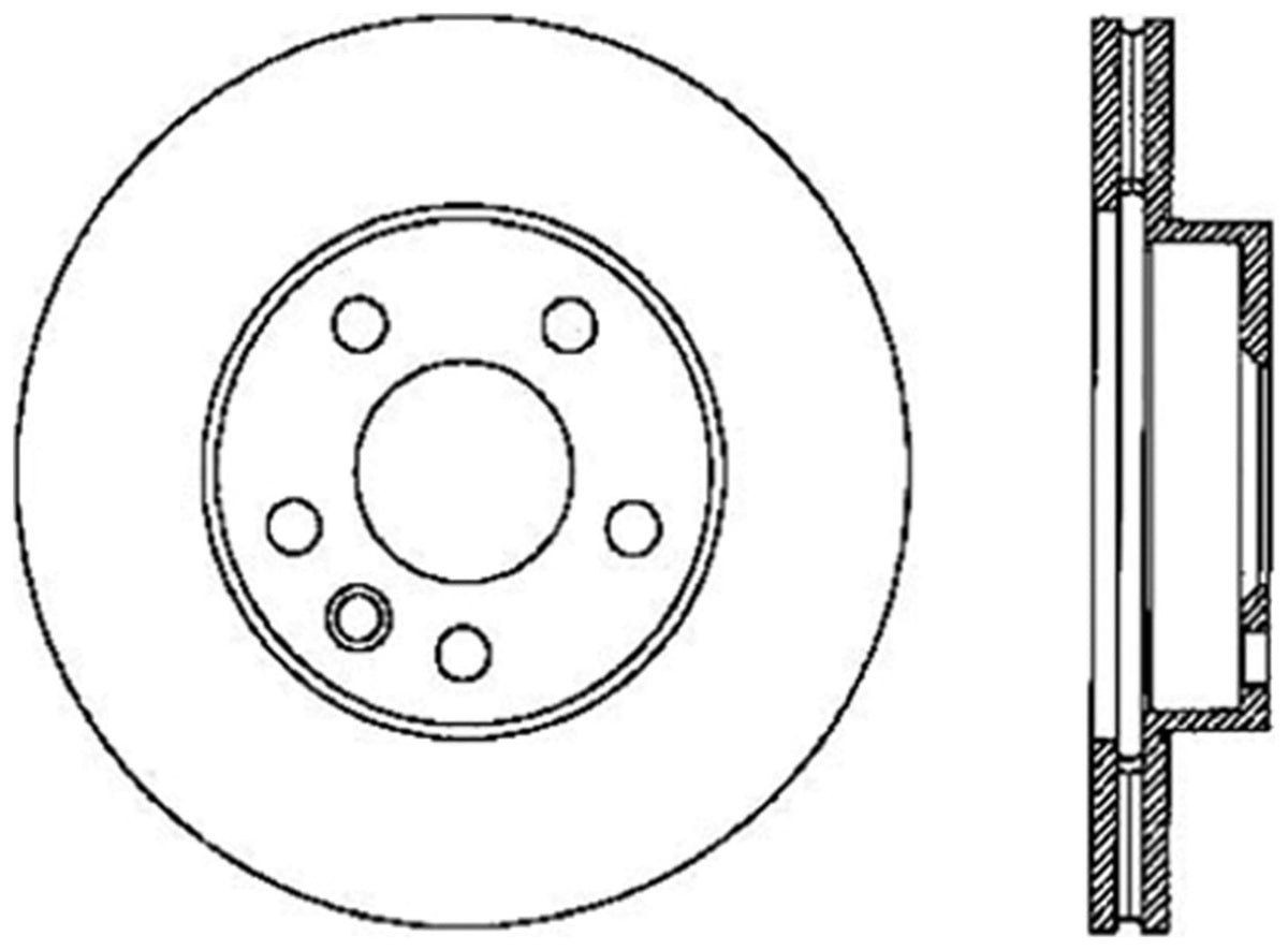StopTech Cryostop Premium High Carbon Rotor; Front