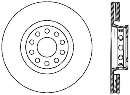 StopTech Cryostop Premium High Carbon Rotor; Front