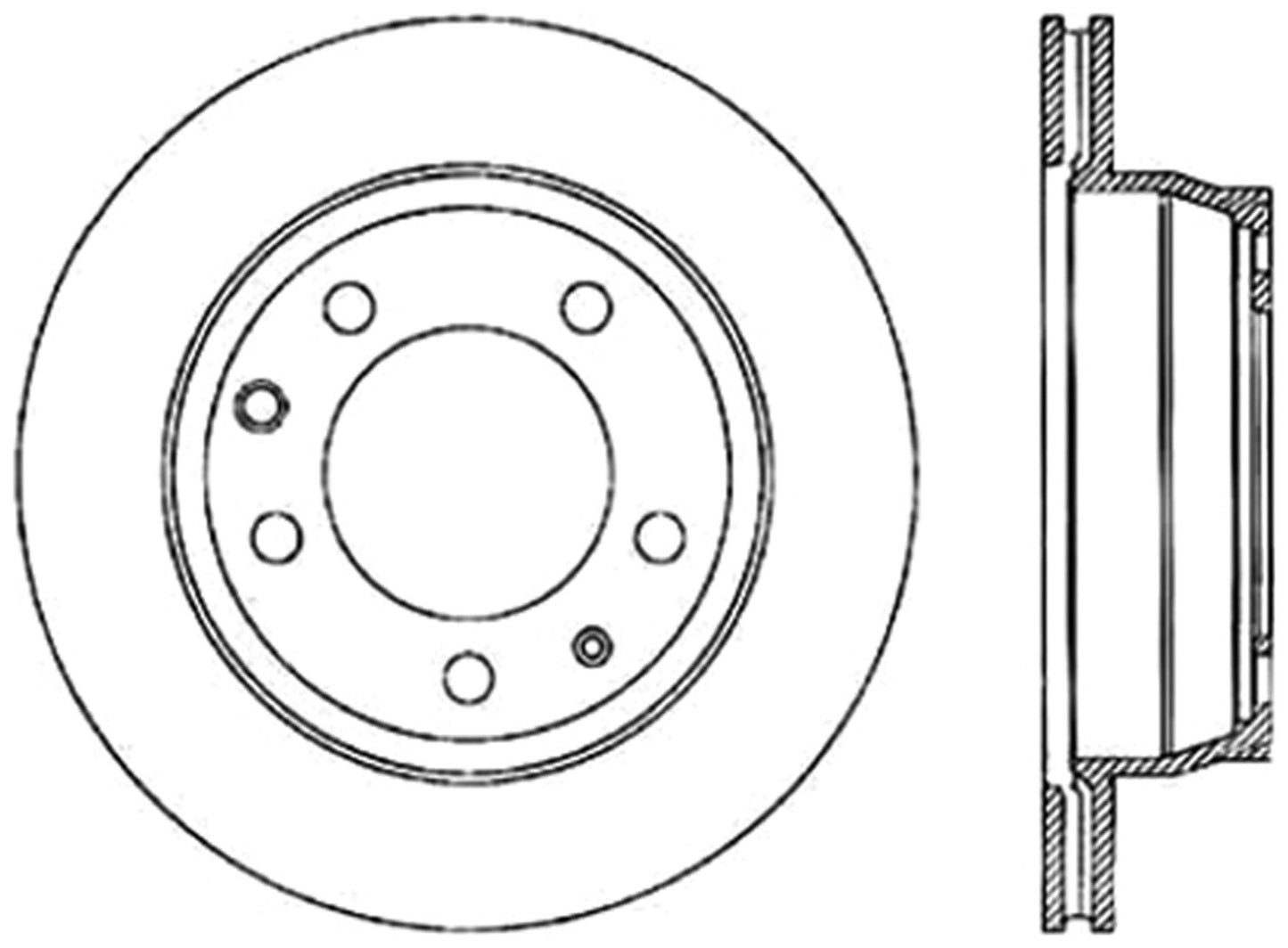 StopTech Cryostop Premium High Carbon Rotor; Front, Rear