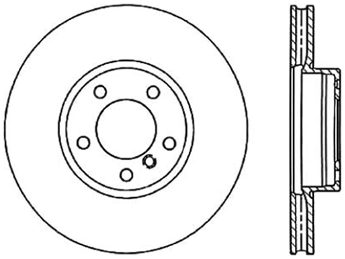 StopTech Cryostop Premium High Carbon Rotor; Front Right