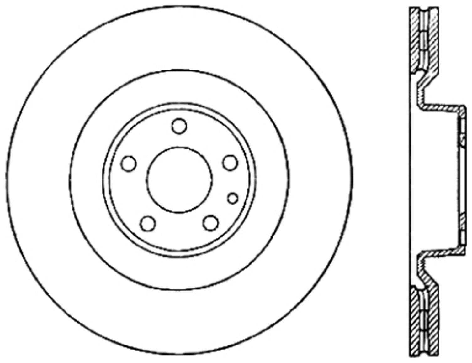 StopTech  Cryostop Premium High Carbon Rotor; Front