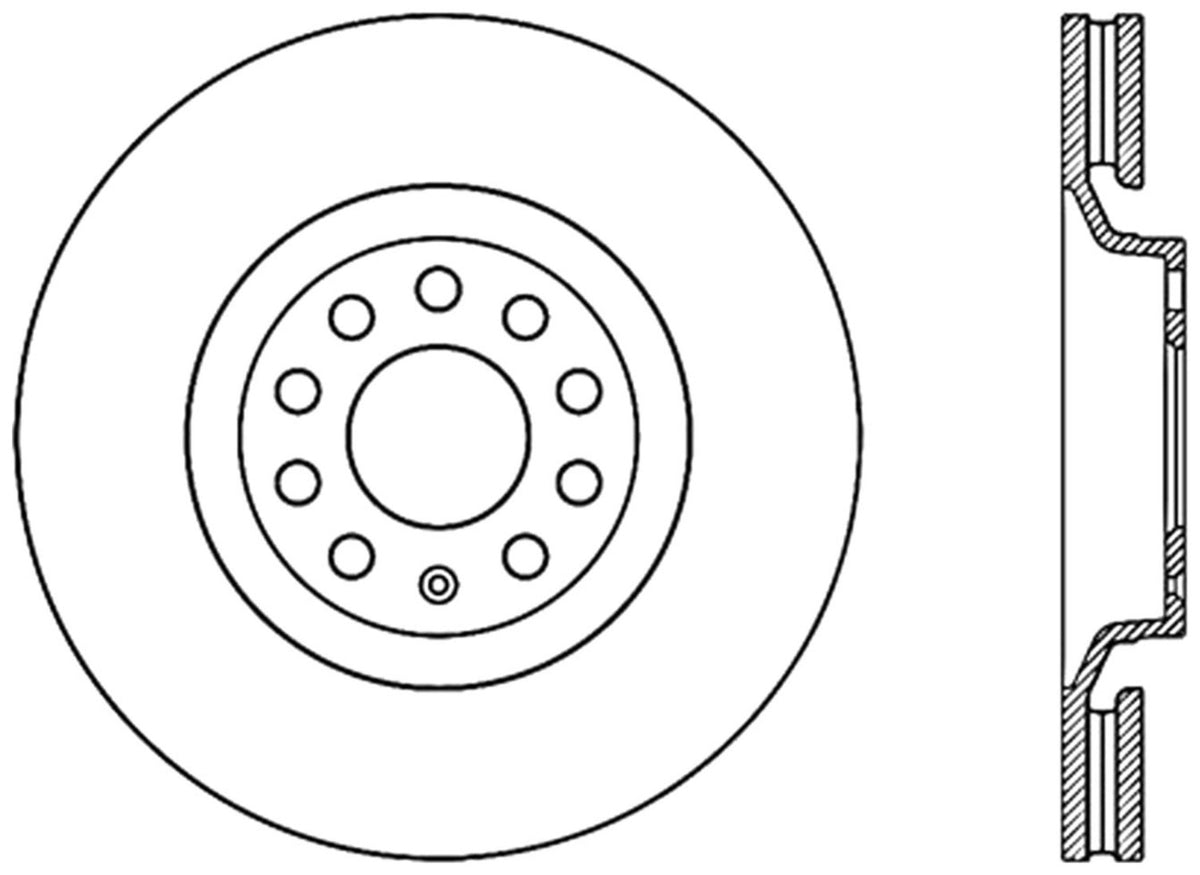 StopTech Cryostop Premium High Carbon Rotor; Front