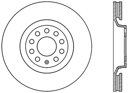 StopTech Cryostop Premium High Carbon Rotor; Front