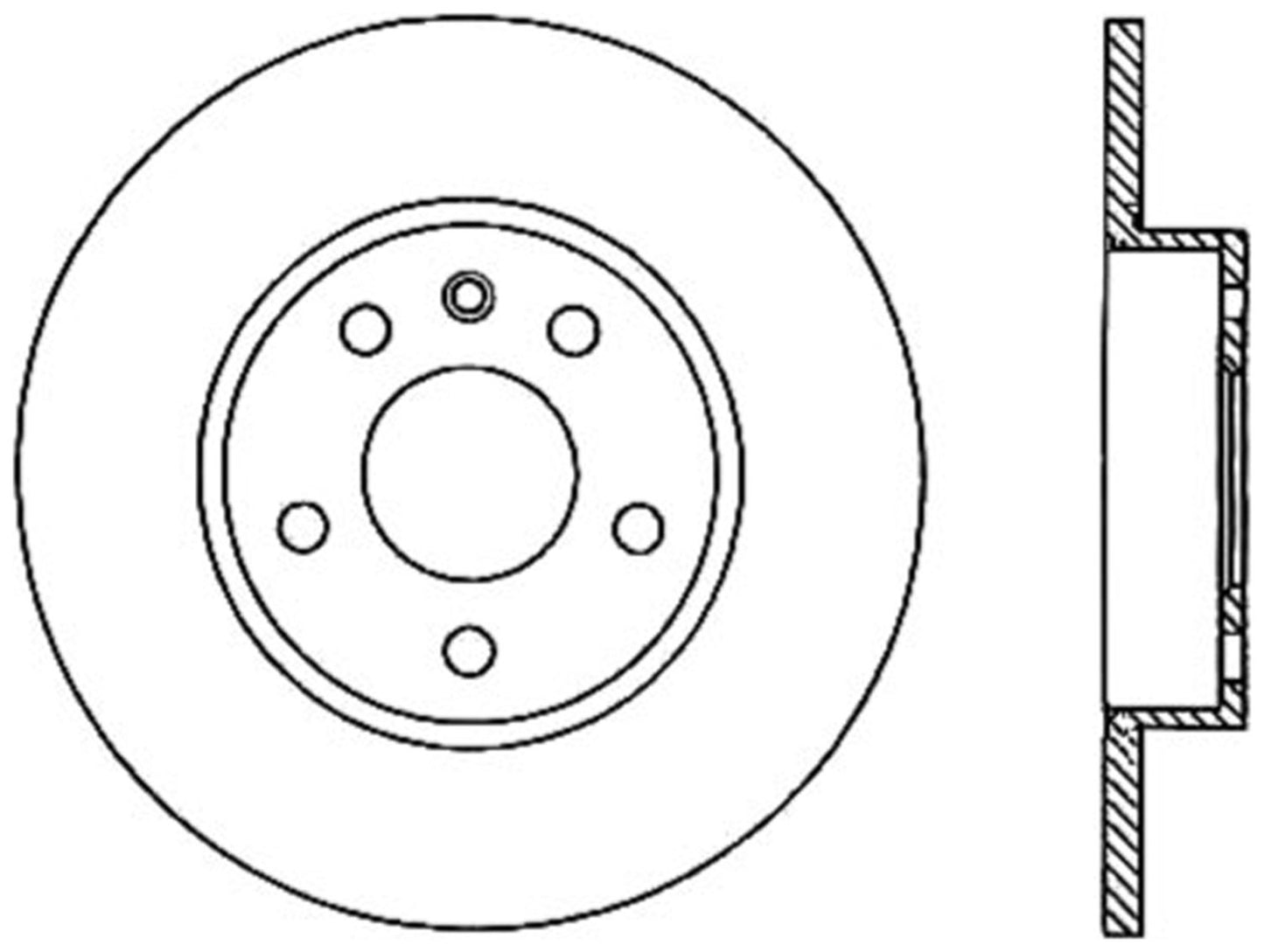 StopTech Cryostop Premium High Carbon Rotor; Rear