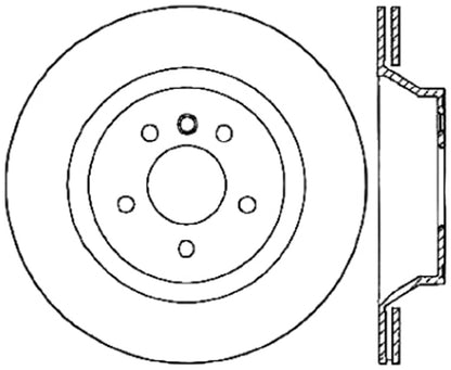 StopTech Cryostop Premium High Carbon Rotor; Rear