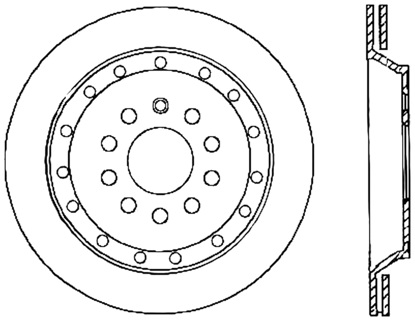 StopTech Cryostop Premium High Carbon Rotor; Rear
