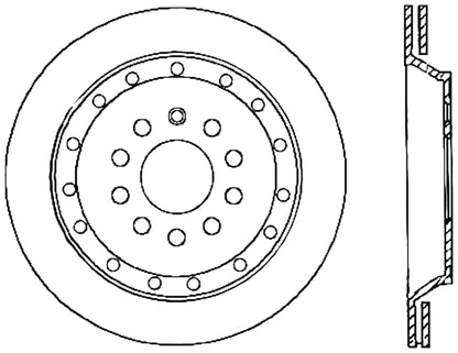 StopTech Cryostop Premium High Carbon Rotor; Rear