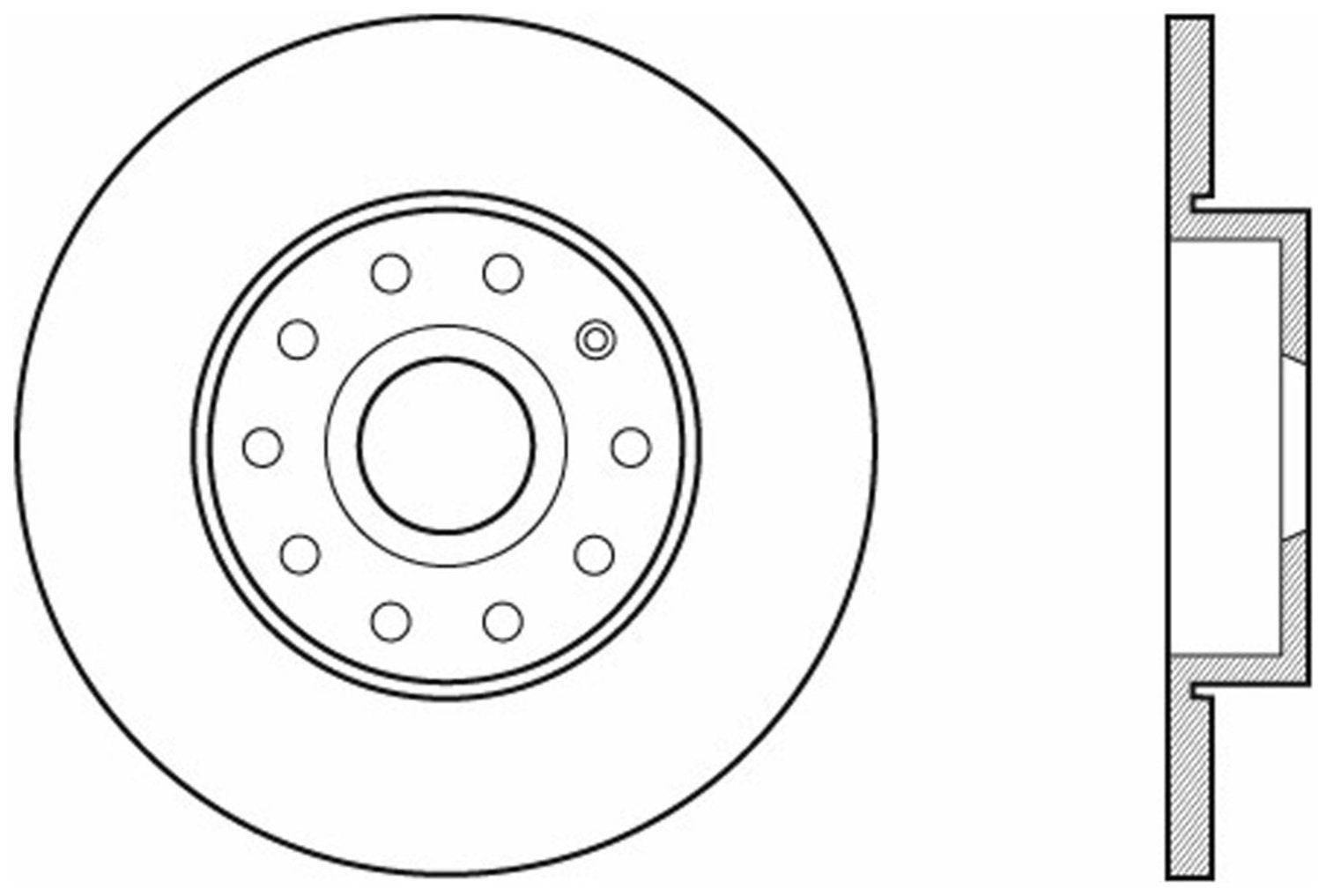 StopTech Cryostop Premium High Carbon Rotor; Rear