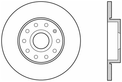 StopTech Cryostop Premium High Carbon Rotor; Rear
