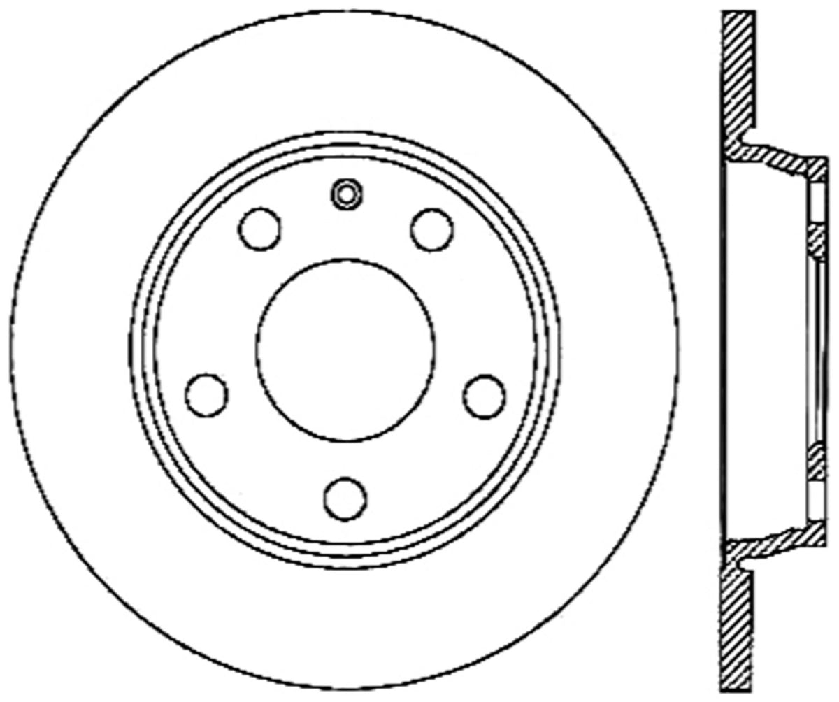 StopTech Cryostop Premium High Carbon Rotor; Rear