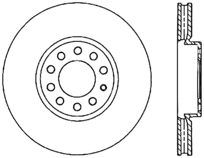 StopTech Cryostop Premium High Carbon Rotor; Front, Rear